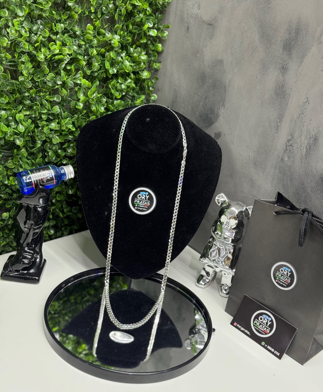 Prata maciça legítima 925 6’mm / 80cm