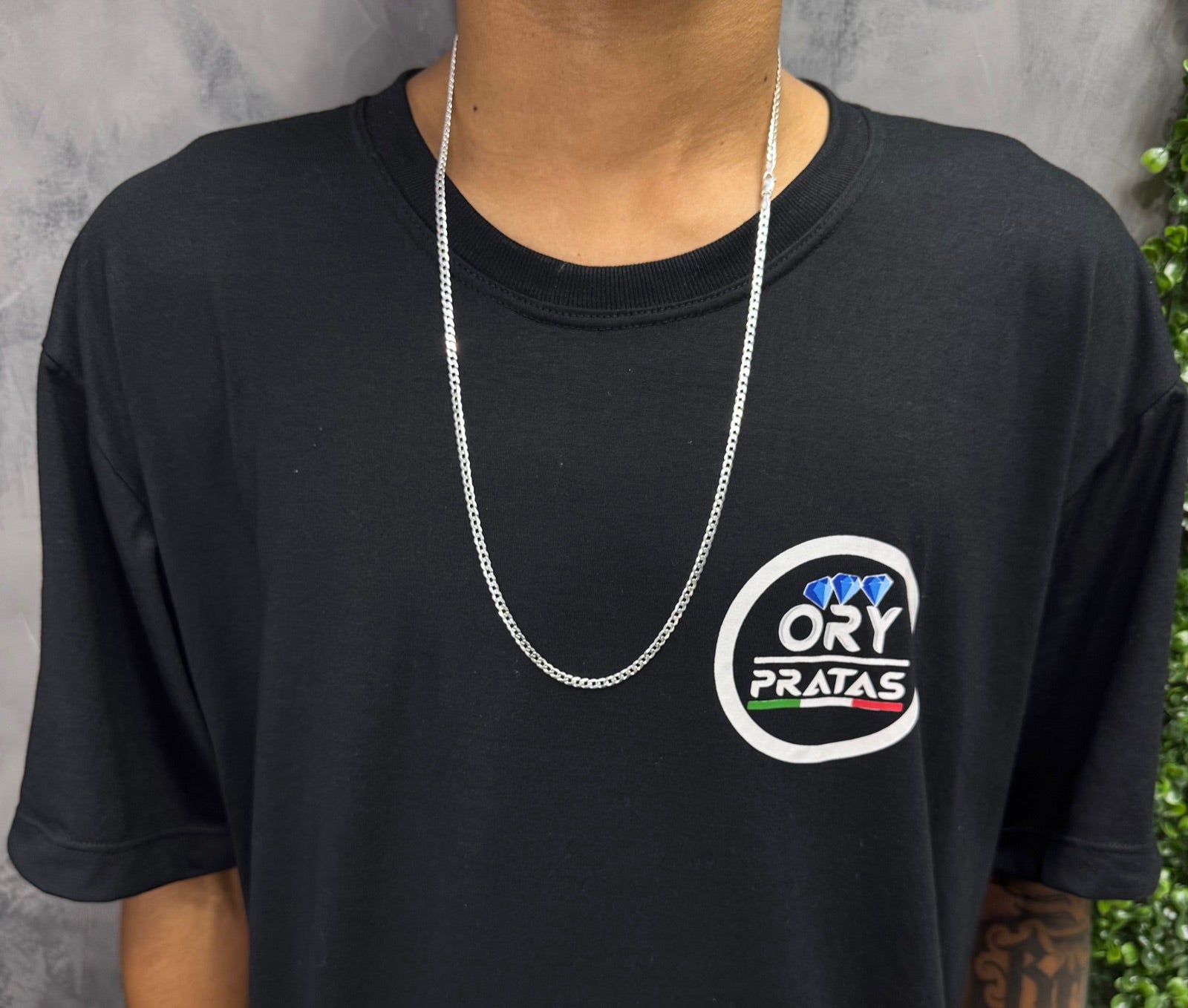 Prata maciça legítima 925 3’mm / 70cm