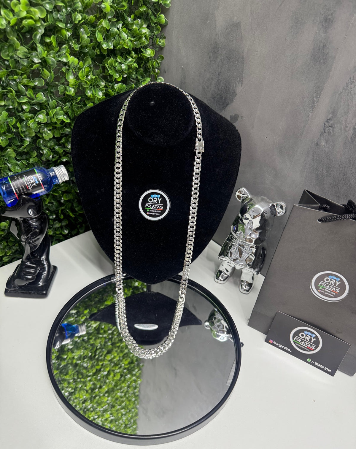 Prata maciça legítima 925 10’mm / 80cm