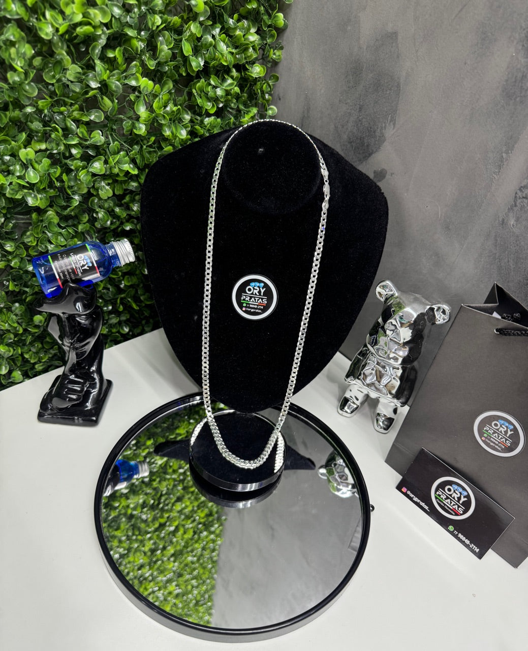 Prata maciça legítima 925 6’mm / 70cm