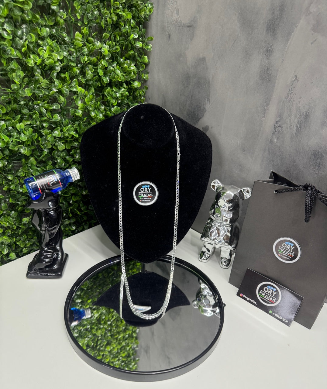 Prata maciça legítima 925 5’mm / 80cm