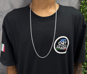 Prata maciça legítima 925 3’mm / 80cm